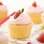 Cupcakes de morango . Foto: Dulla