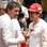 O ator leva apoio a Fernando Alonso, da Ferrari. Foto: AP