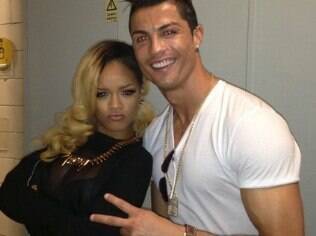 Cristiano Ronaldo encontrou Rihanna em um show da cantora em Lisboa em maio