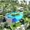 O Kiaora Eco-Luxury Resort fica imerso no verde da península de Maraú, na Bahia. Foto: Divulgação