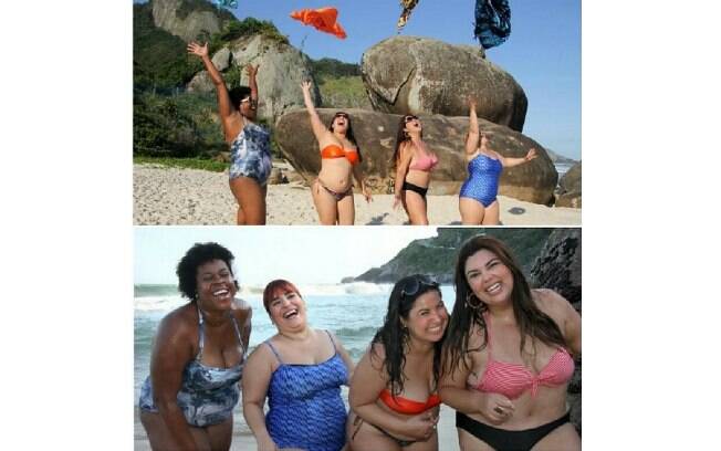 Cacau Protásio, Simone Gutierrez, Mariana Xavier e Fabiana Karla (foto inferior)