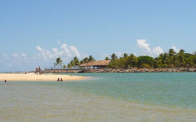 Bancos de areia em Pontal de Maracaípe