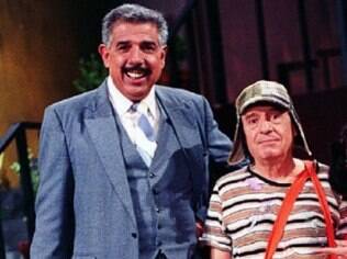 Rubén Aguirre e Roberto Gómez Bolaños, criador e protagonista da série