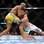 No 2º round, porém, Silva defendeu bem as investidas de Sonnen e não foi derrubado. Foto: AP