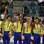 Pétrix, Francisco, Péricles, Diego, Sasaki e Zanetti (da esq. para dir.)comemoram ouro. Foto: Getty Images