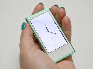 iPod nano tem vários tipos de relógio