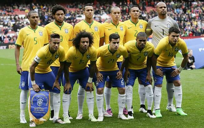 Seleção do Brasil para amistoso. Foto: AP Photo/Tim Ireland