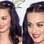 Uma singela tiara de margaridinhas decora os cabelos, então roxos, da cantora Katy Perry. Foto: Getty Images