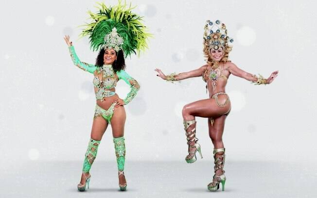 Gaby Viana, da Mancha Verde, e Samara Carneiro, da Mocidade Alegre