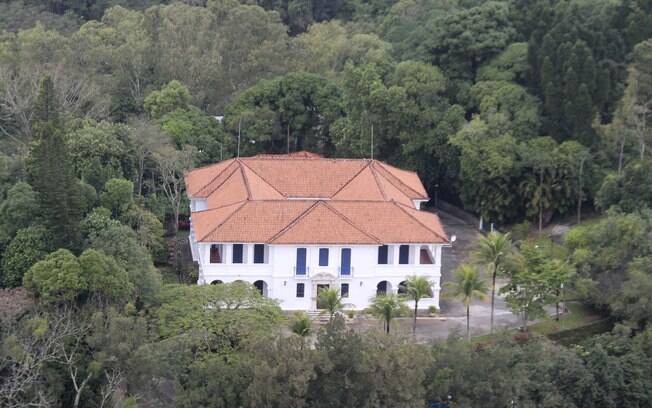 Vista aérea da casa em Sumaré, onde o papa Francisco ficará hospedado durante a Jornada no Rio de Janeiro.
