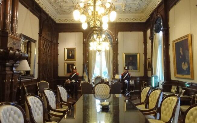 Gabinete da presidente argentina, Cristina Kirchner, pode ser visitado na Casa Rosada