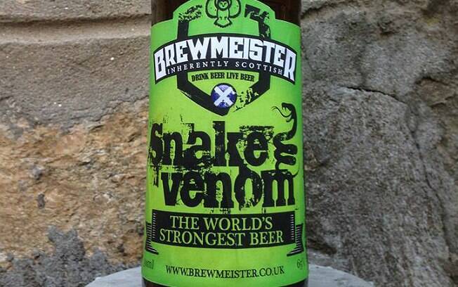 Cerveja Snake Venom tem teor alcoólico de 67,5%