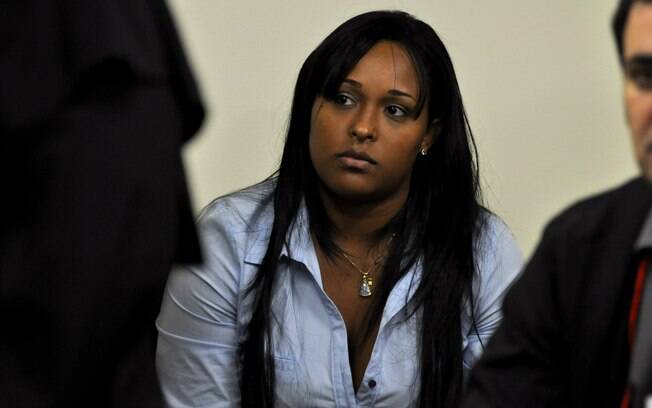 A ex-mulher de Bruno, Dayanne Rodrigues, neste segundo dia de julgamento