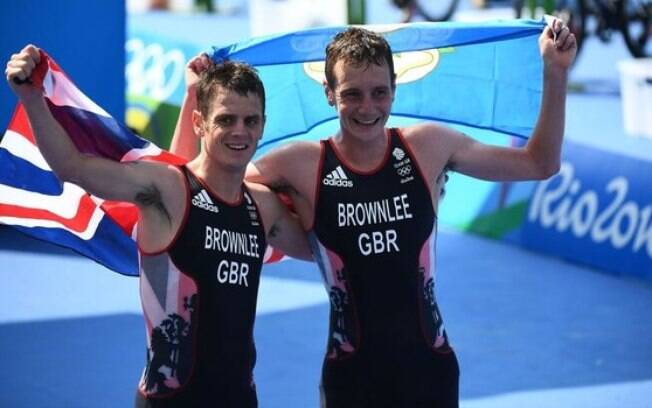 Alistair e Jonathan Brownlee foram ouro e prata no triatlo