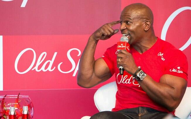Terry Crews esteve em SP para promover a marca de desodorantes da qual é garoto-propaganda