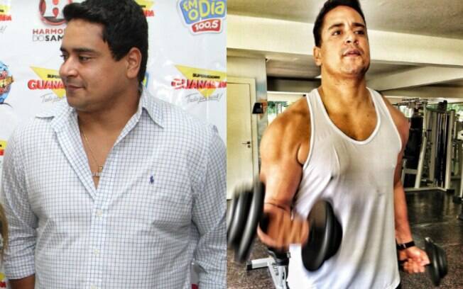 Xanddy antes e depois da dieta que o fez perder 10 quilos em um mês
