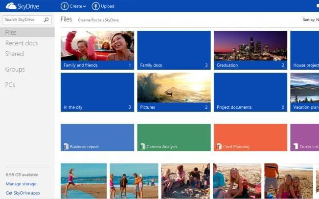 Novo SkyDrive ganhou design mais parecido com o Outlook.com e mais funcionalidades
