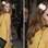 A cantora Lana Del Rey faz graça para o fotógrafo com duas rosas brancas enfeitando o cabelo - uma maneira discreta de aderir à tendência. Foto: Getty Images
