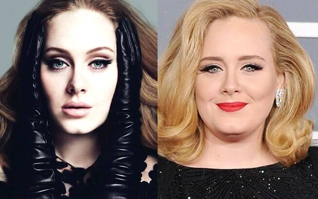 A cantora Adele foi transformada ao extremo pela Vogue americana