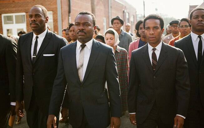 David Oyelowo (centro), intérprete de Martin Luther King Jr. em