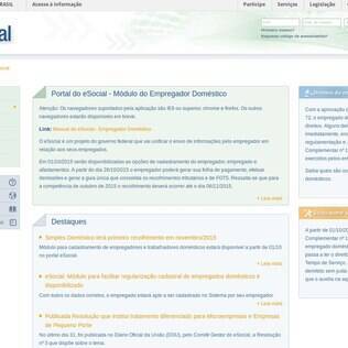 eSocial, portal da Receita Federal para cadastramento de patrões e empregados