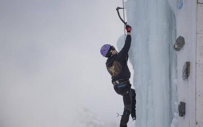 Escalada na neve Escalada na neve