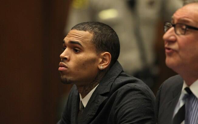 O rapper está em liberdade condicional depois de ter agredido Rihanna em 2009