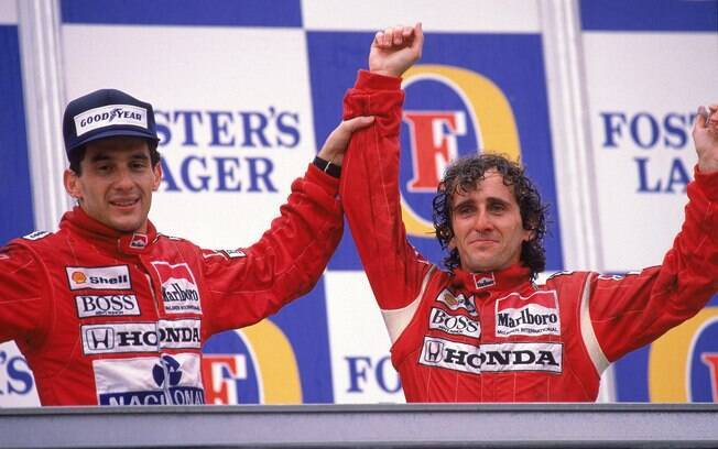 Com a chegada de Ayrton Senna em 1988, a McLaren, que já contava com o francês Alain Prost, reunia dois pilotos em condição de ganhar o título. Foto: Getty Images