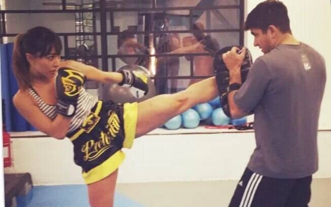 Sabrina Sato é uma das adeptas do muay thai