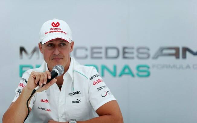 No Japão, antes da corrida em Suzuka, Schumacher anuncia sua nova aposentadoria da Fórmula 1. Foto: Getty Images