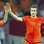 van Persie comemora o gol solitário da Holanda na partida. Foto: EFE