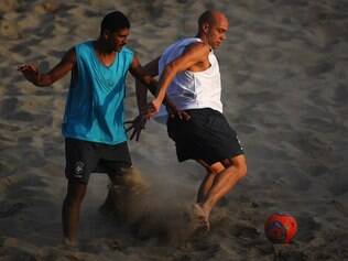 Seleção brasileira de futebol de areia treina em Ravenna, na Itália