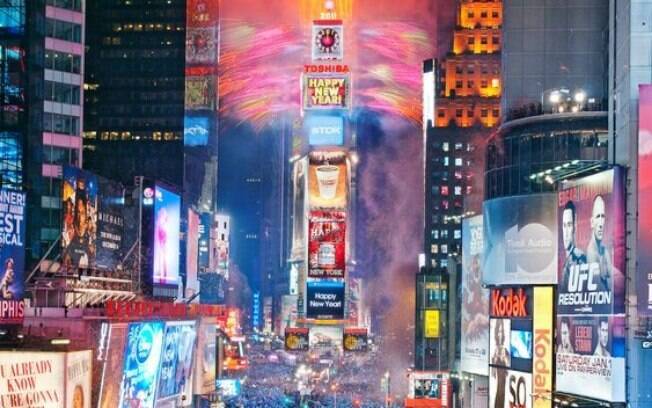 Réveillon na Times Square, em Nova York Réveillon na Times Square, em Nova York