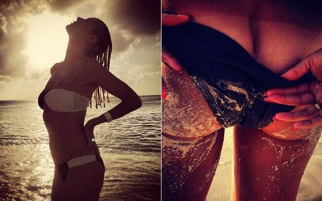Heidi Klum posta fotos ousadas em seu Instagram
