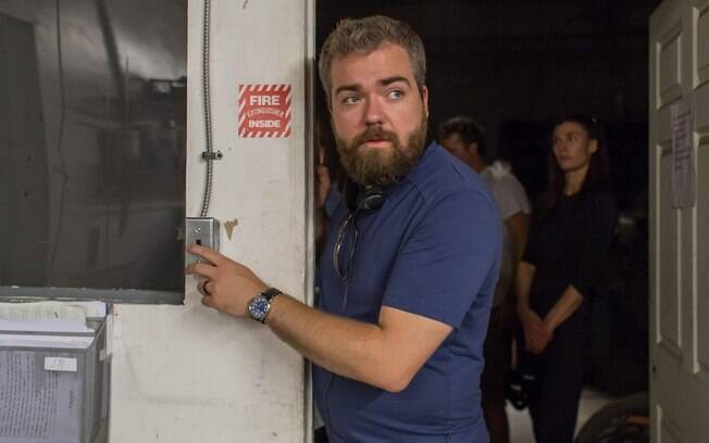 O diretor David F. Sandberg no set do filme:
