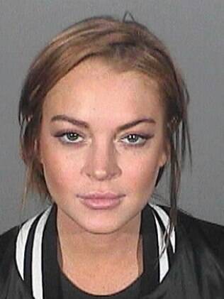 Foto da última ficha criminal de Lindsay Lohan
