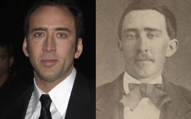 Algumas pessoas acreditam que Nicholas Cage é um vampiro por ter aparecido em uma foto de 1870. Foto: Reprodução