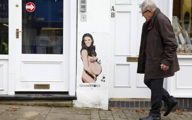 Graffiti polêmico retrata Kate Middleton
