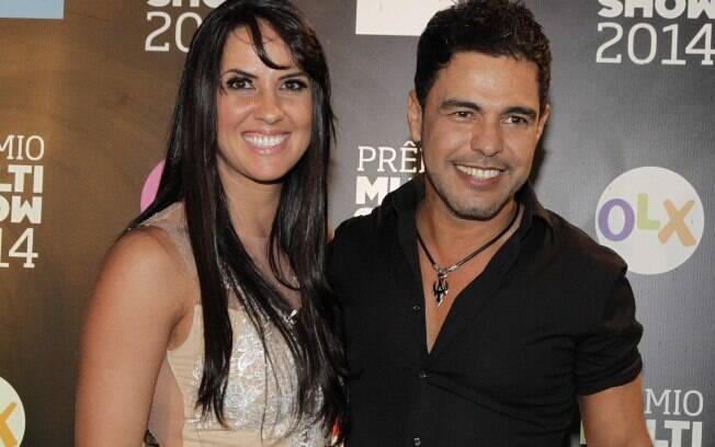 Graciele Lacerda e Zezé Di Camargo durante o 'Prêmio Multishow'