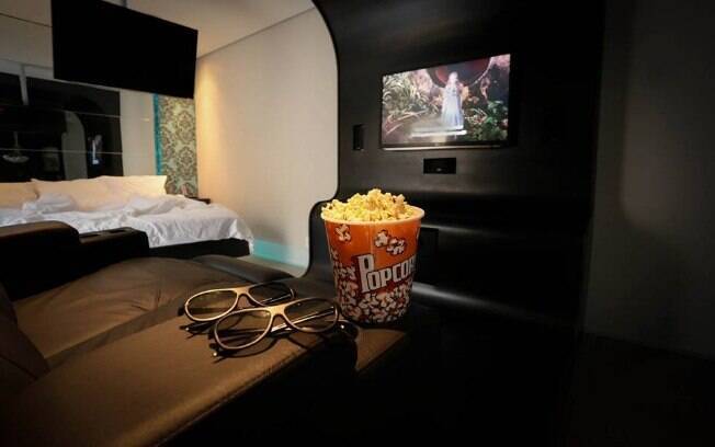 Cinema 4D é a atração de uma das suítes do Motel Lush, em São Paulo
