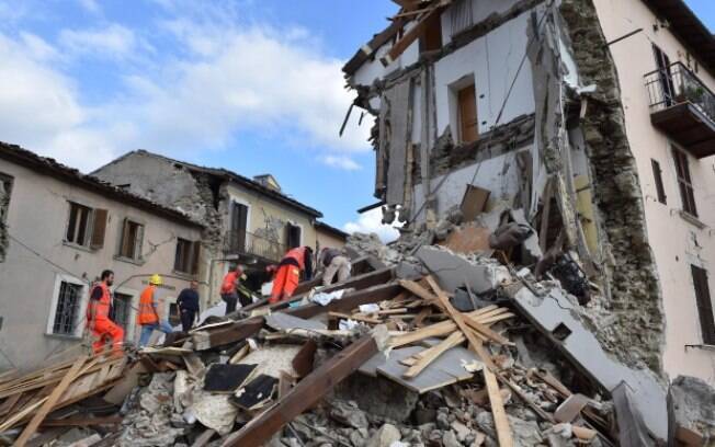 Terremoto na Itália deixou muitos mortos nesta quarta