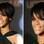 A camaleoa Rihanna usa franja bem longa e desfiada, e a nuca batidinha. Foto: Getty Images