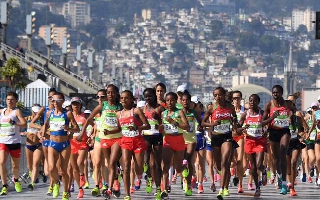 Largada da maratona feminina, neste domingo Largada da maratona feminina, neste domingo