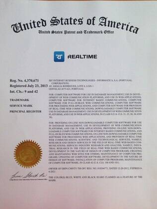 A tecnologia Realtime passou a ser marca patenteada e exclusiva da Internet Business Technologies, do grupo BRZTech