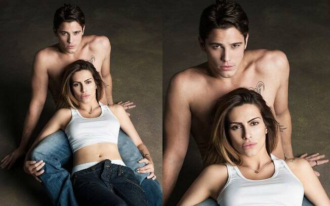 Cleo e Rômulo posa para a revista 'RG Vogue': primeiro ensaio sensual em casal