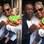 No colo da mamãe Adriane Galisteu, Vittorio olha para Pelé enquanto sua mãe tieta o ídolo. Foto: Reproduçãosite