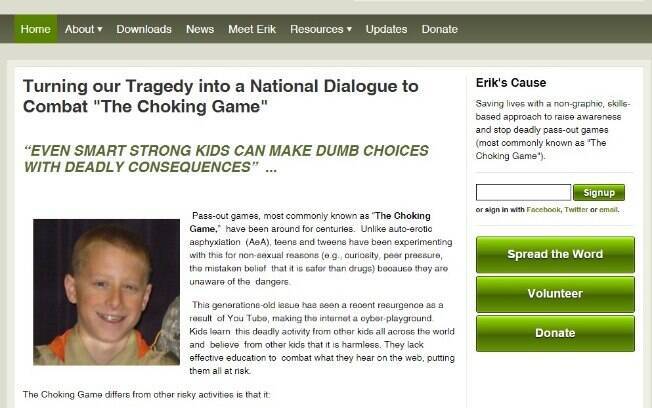 Grupo Erik's Cause foi criado pelos pais do jovem em campanha contra o jogo de risco nos EUA
