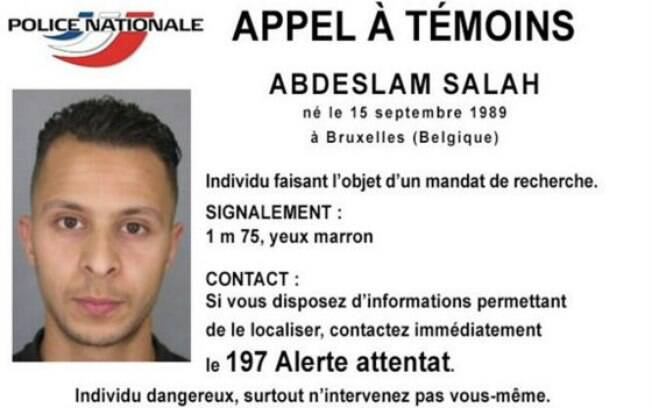 Salah Abdeslam foi considerado 