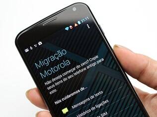 Aplicativo de migração de dados do Moto X