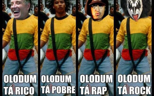 Letra correta: Olodum tá hippie, Olodum tá pop, Olodum tá reggae, Olodum tá rock (Alegria Geral - Olodum)